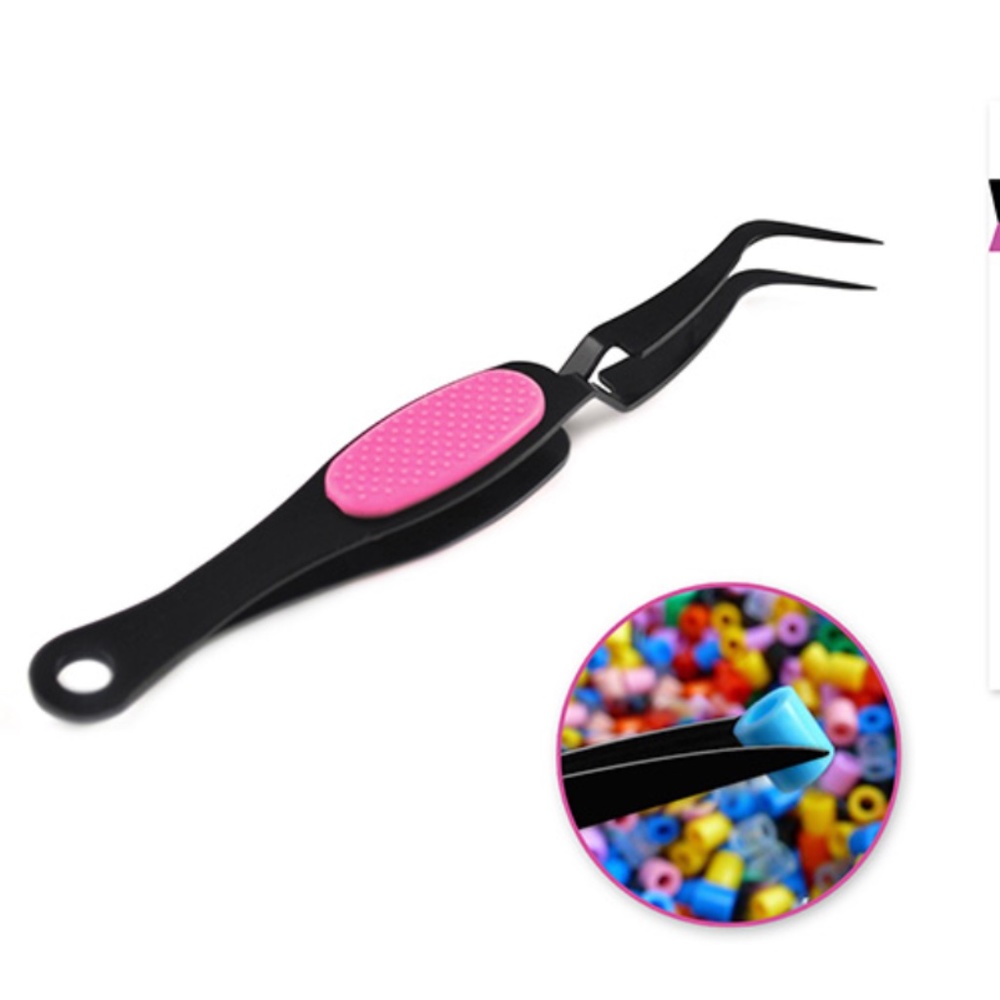 🆕 NEW 2/15$ Beading/Jewelry Tool: Precision Tweezer Soft-Grip w/Reverse Grip